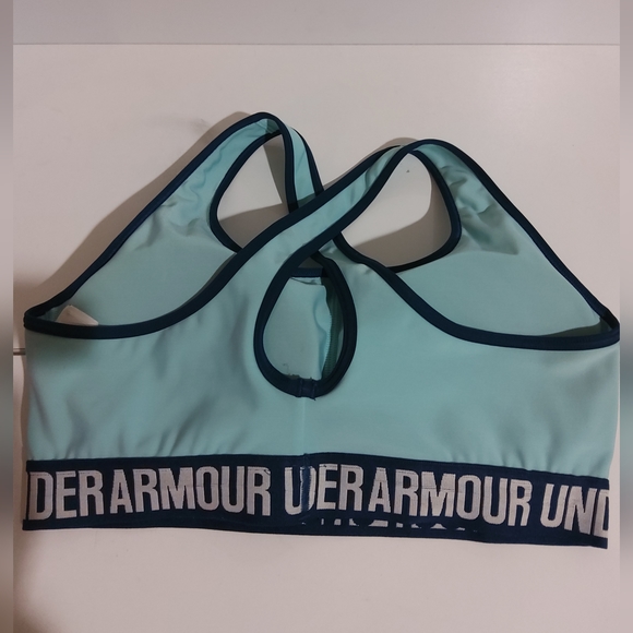 UNDER ARMOR WORKOUT BRA L TEAL - Picture 2 of 5